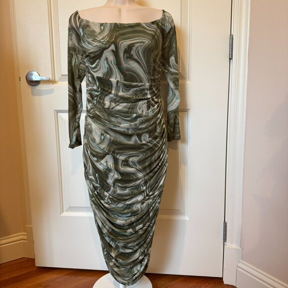 NWT AFRM Los Angeles Sienna Mesh Dress, sz XL - Picture 2 of 8